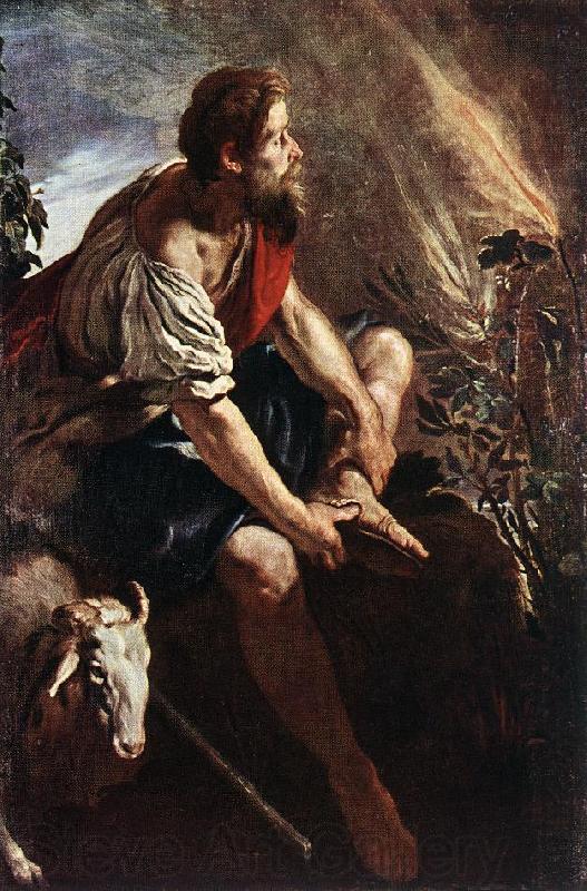 FETI, Domenico Moses before the Burning Bush dg France oil painting art